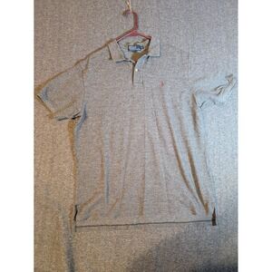 Polo Ralph Lauren Polo Shirt Mens XL Gray Classic Fit Flesh Pony Short Sleeve